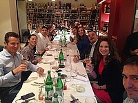 The Italy alumni chapter during the 2015 alumni expo weekend