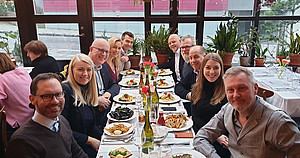 RSM alumni from Iceland at the Christmas lunch, 2019