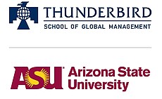 Thunderbird School of Global Management and Arizona State University logos