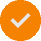 Orange checkmark