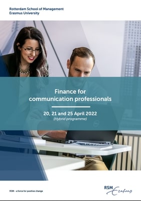 Finance for communication professionals brochure