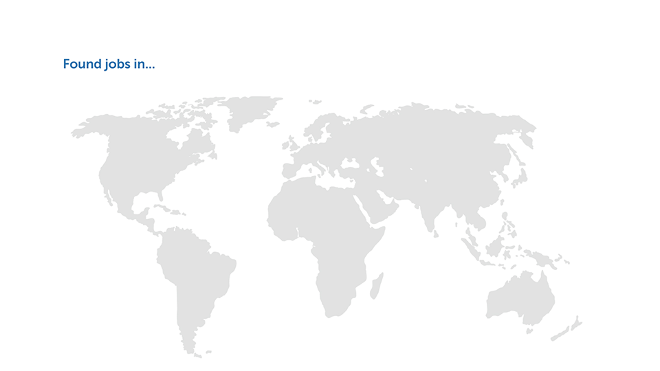 Worldmap employment report