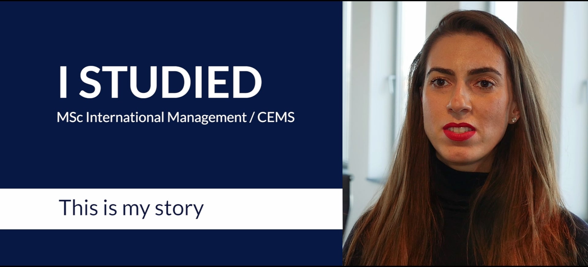 An alumna talks about the CEMS programme at RSM