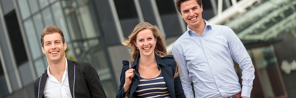 Master students on campus