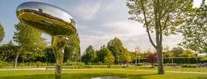 A futuristic green campus