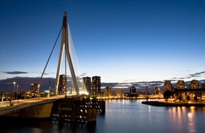 Erasmus Bridge in Rotterdam