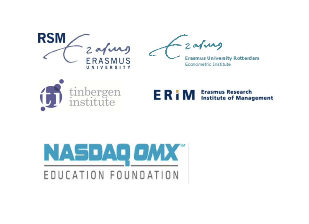 Sponsors of the Seventh Erasmus Liquidity Conference