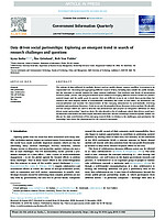 Data driven social partnerships: Exploring an emergent trend in search of research challenges and questions cover