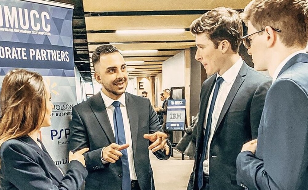 Students in Case competition 
