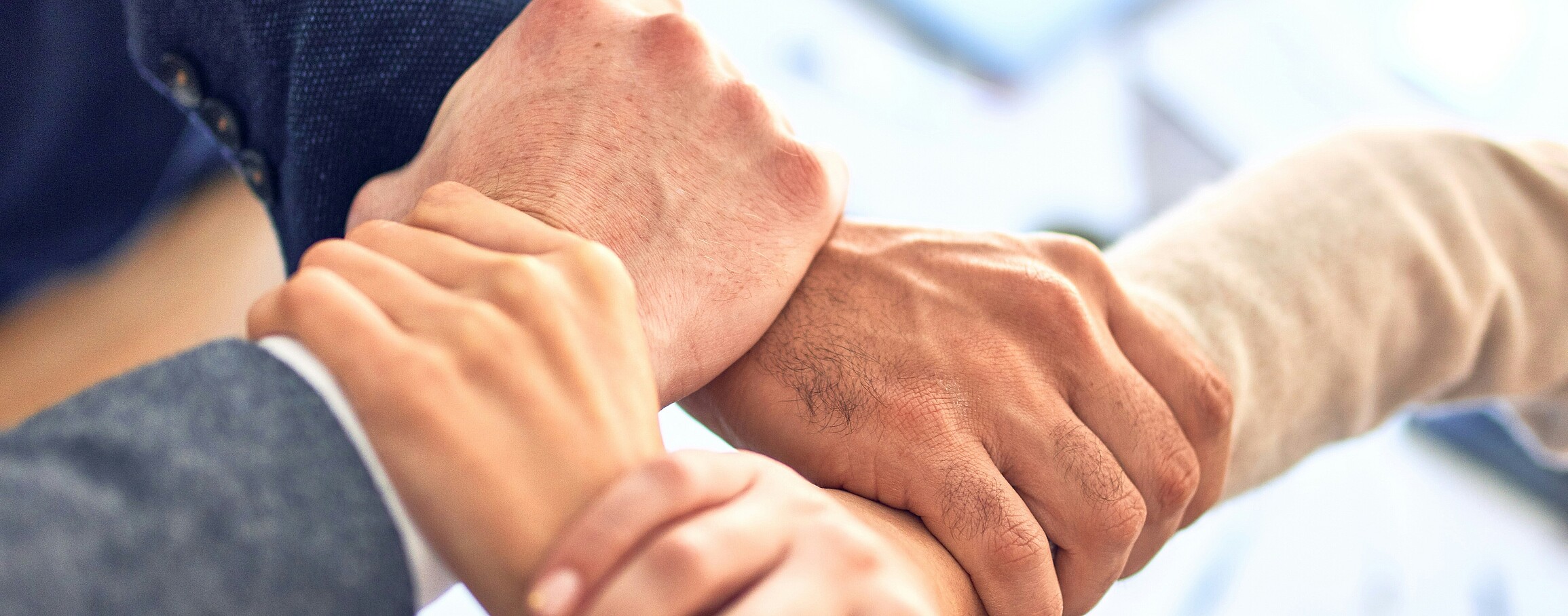 Hands connected