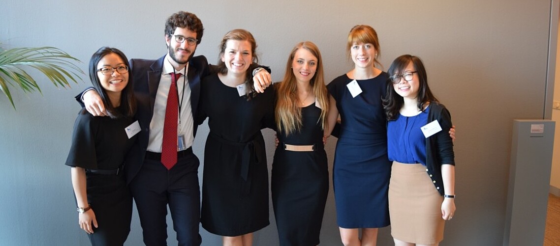 The RSM student consultancy team, reporting on TTIP for AmCham