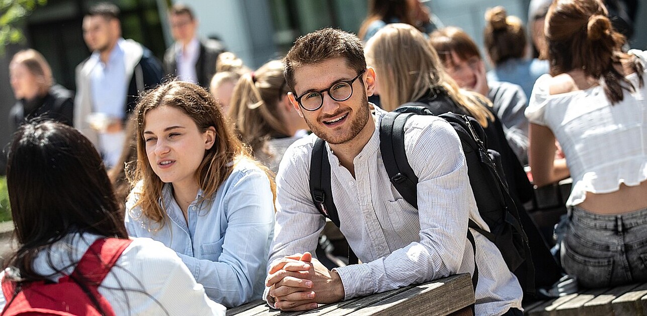 Students on campus