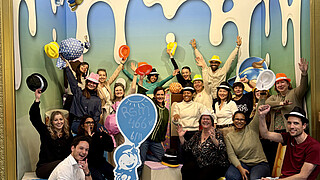 RSM Volunteers, taking time out for a group photo at Stichting Jarige Job