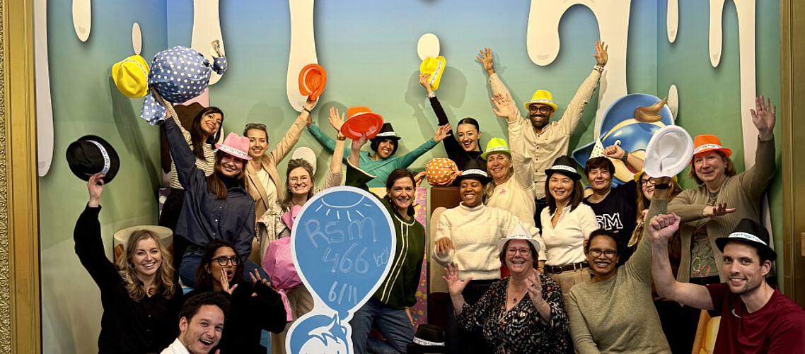 RSM Volunteers, taking time out for a group photo at Stichting Jarige Job