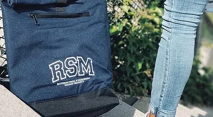 RSM backpack in stairs