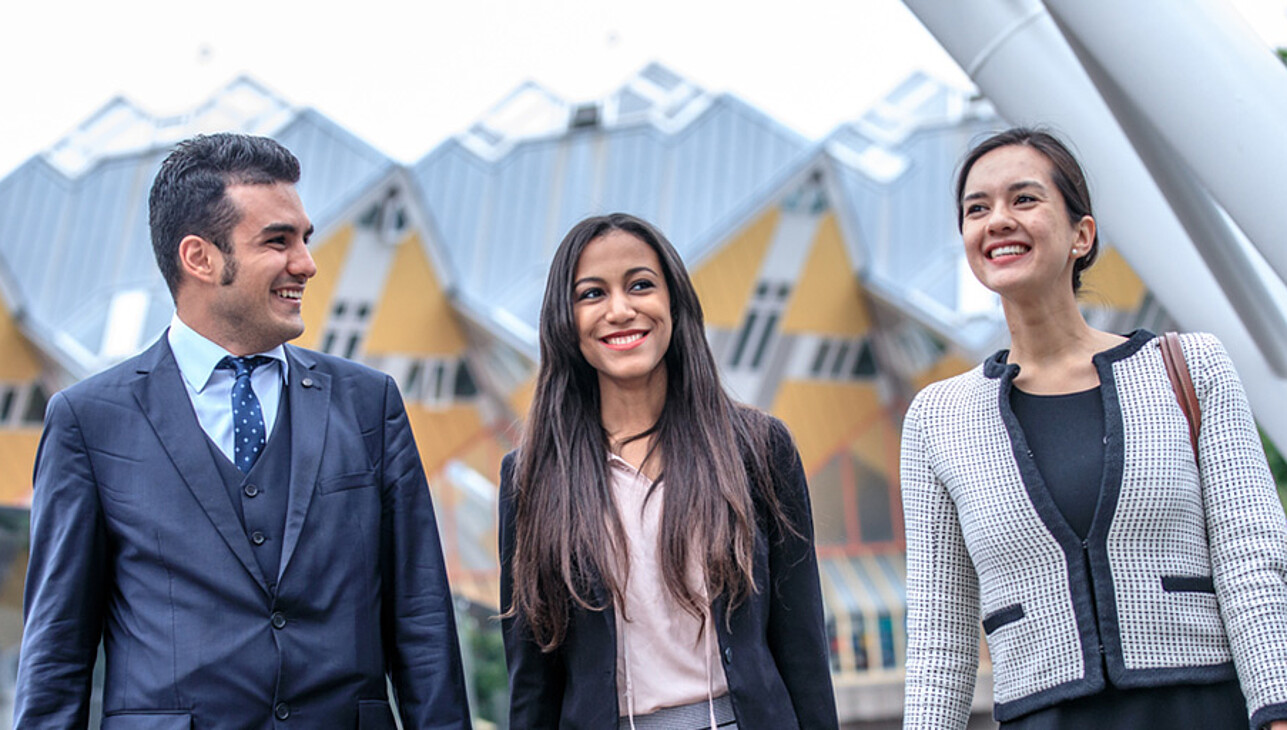 MSc Students in city centre