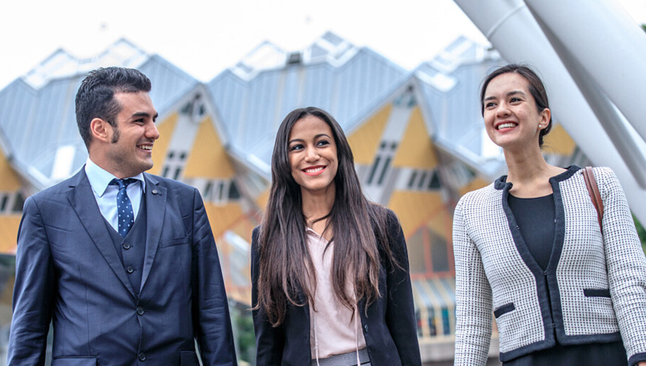 MSc Students in city centre