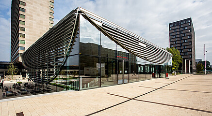 Erasmus pavilion: vibrant campus heart