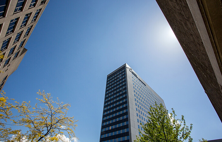 Campus during the summer