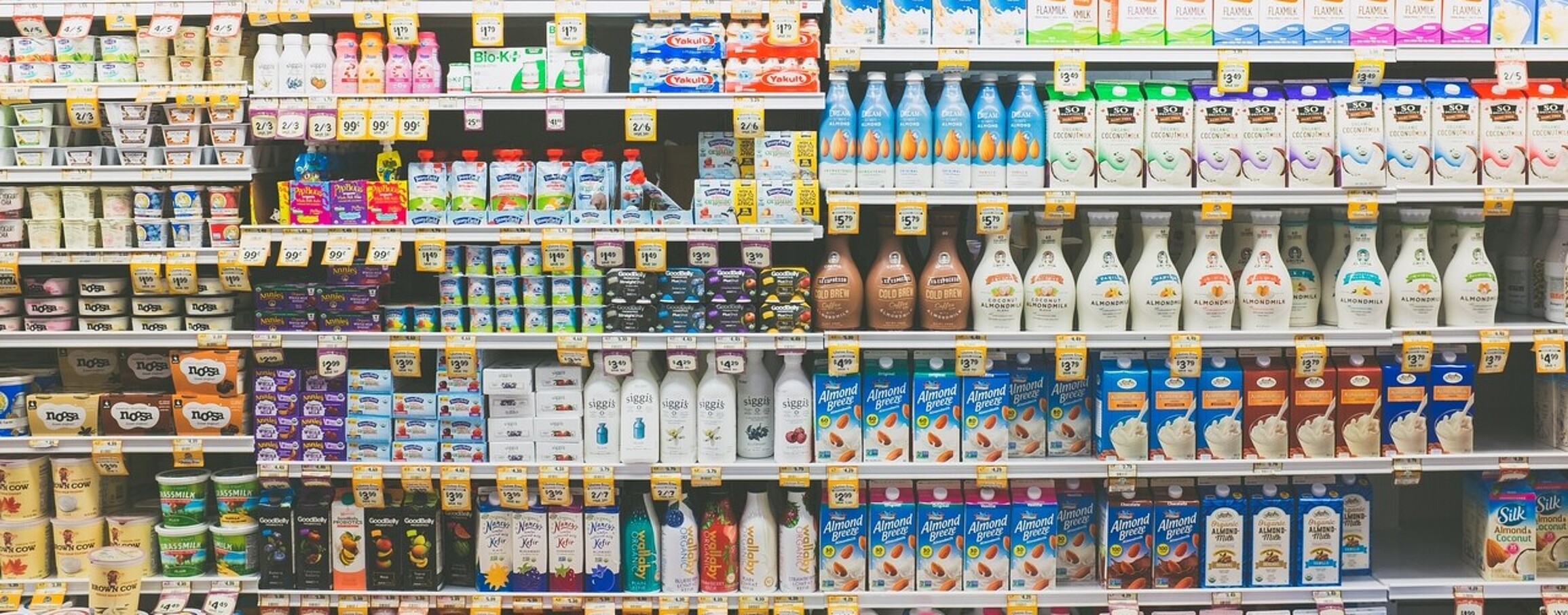 a grocery store shelf