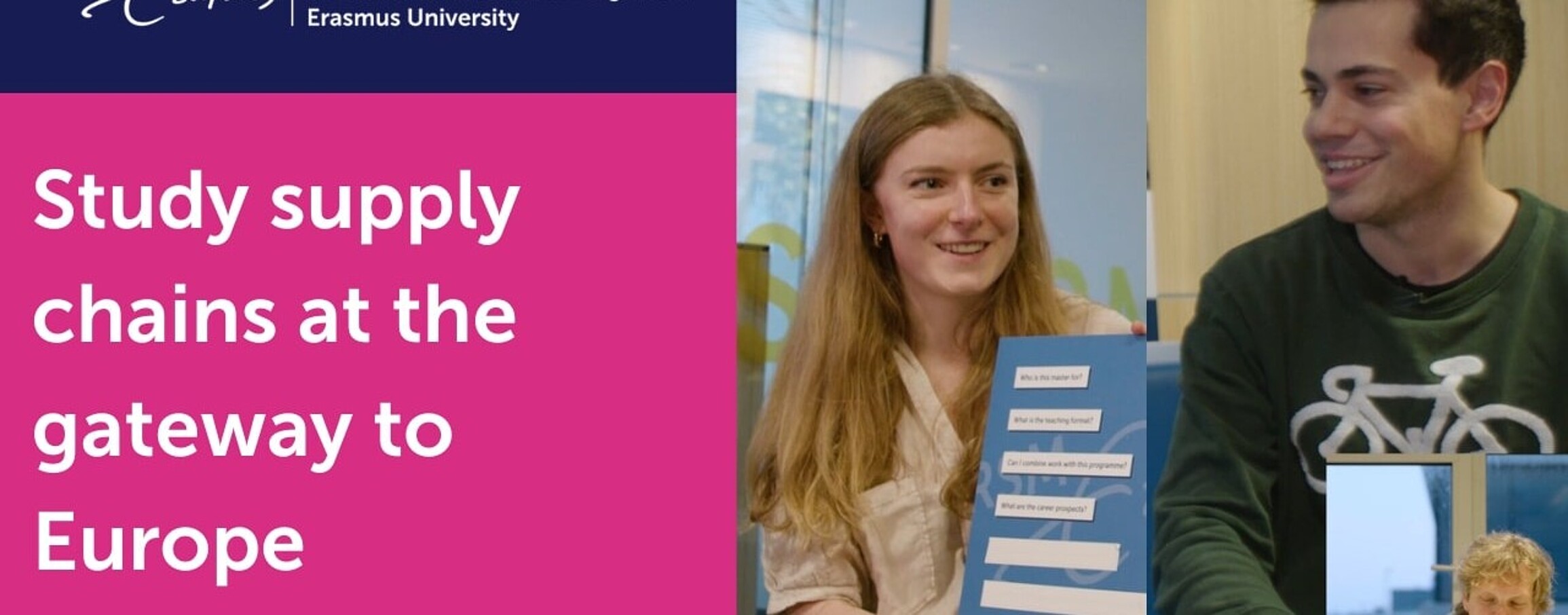 thumbnail for SCM promotion video with students and academic director