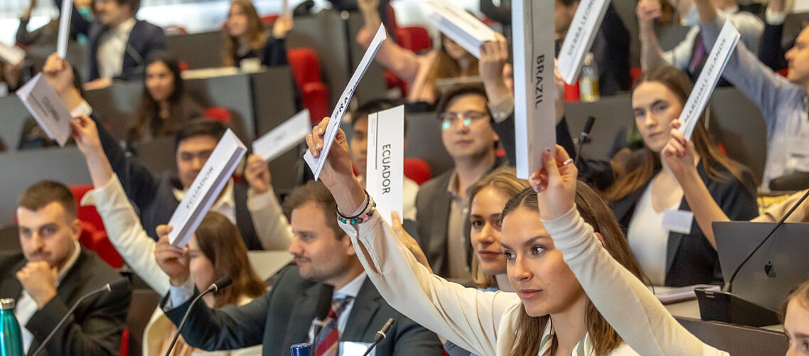 Voting at RSM’s UNFCCC simulation