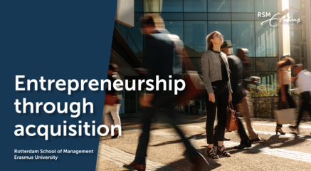 Entrepreneurship through acquisition
