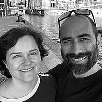 Sunil Singh and his wife Renee, co-founders of coaching volunteers for refugees