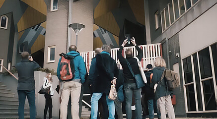 MBA classmates exploring the city