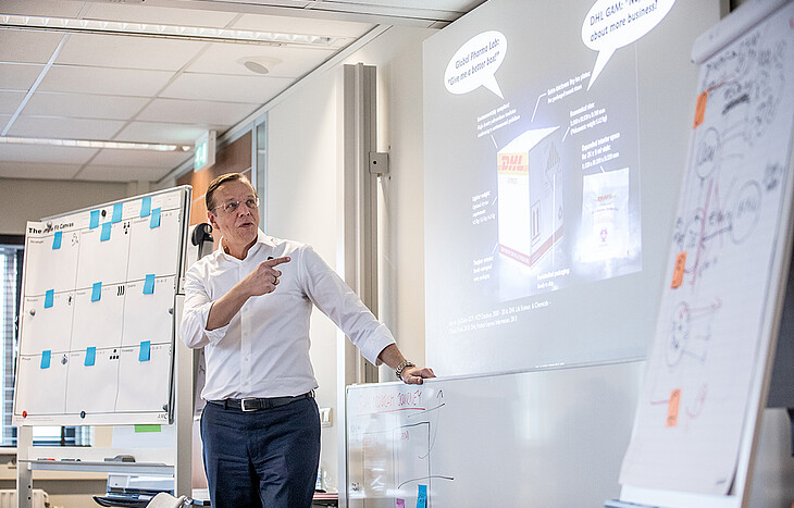 Docent in klas lokaal
