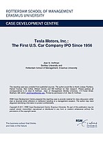 Tesla Motors, Inc.: The First U.S. Car Company IPO Since 1956 cover