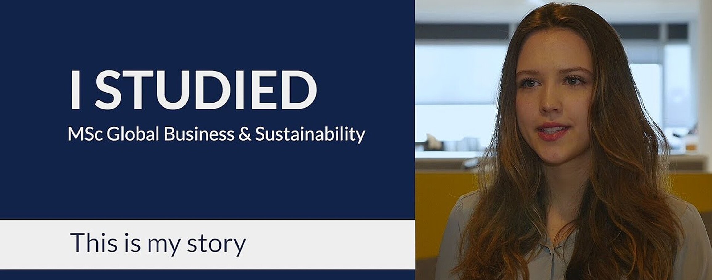 MSc Global Business & Sustainability alumna