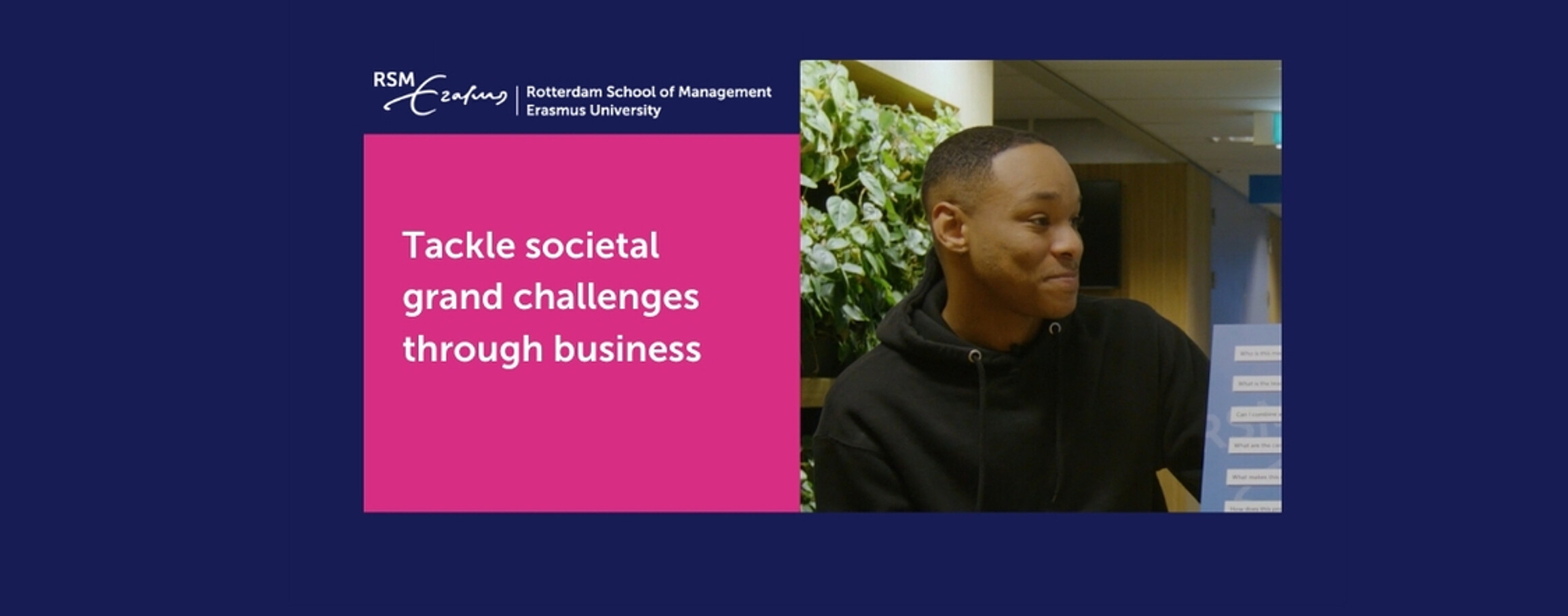 Video: students answer questions about MSc Global Business & Sustainability