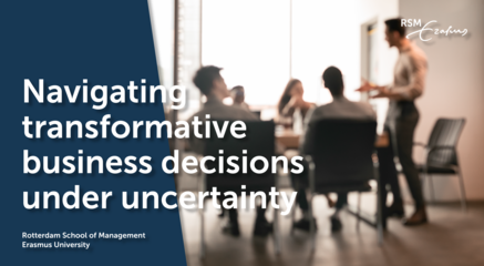 Navigating transformative business decisions under uncertainty