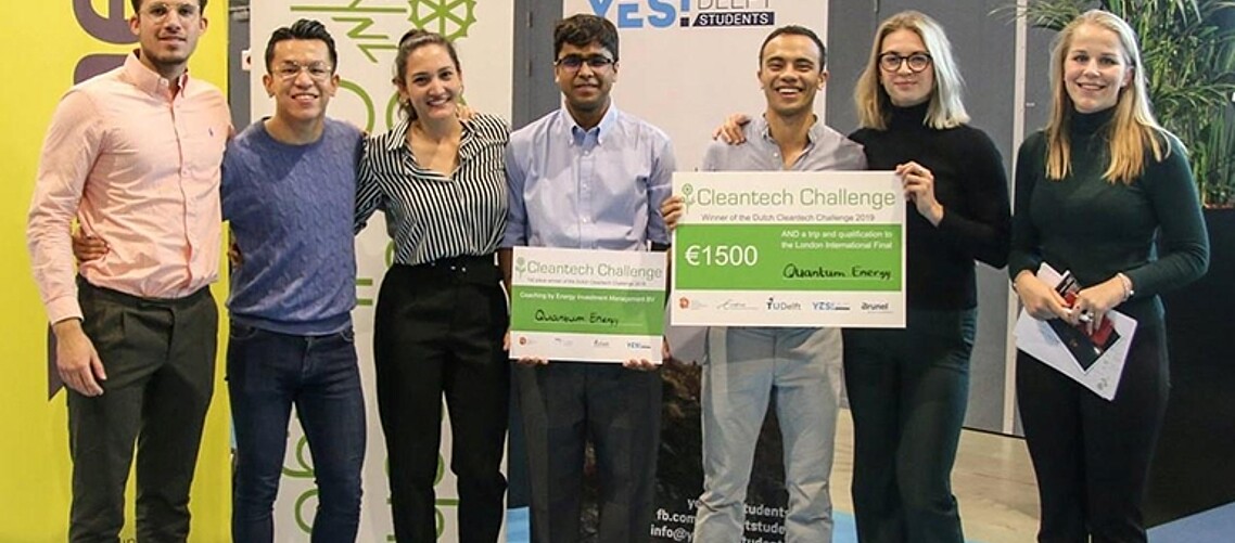RSM and TU Delft students win CleanTeach Challenge with sustainability product and business plan
