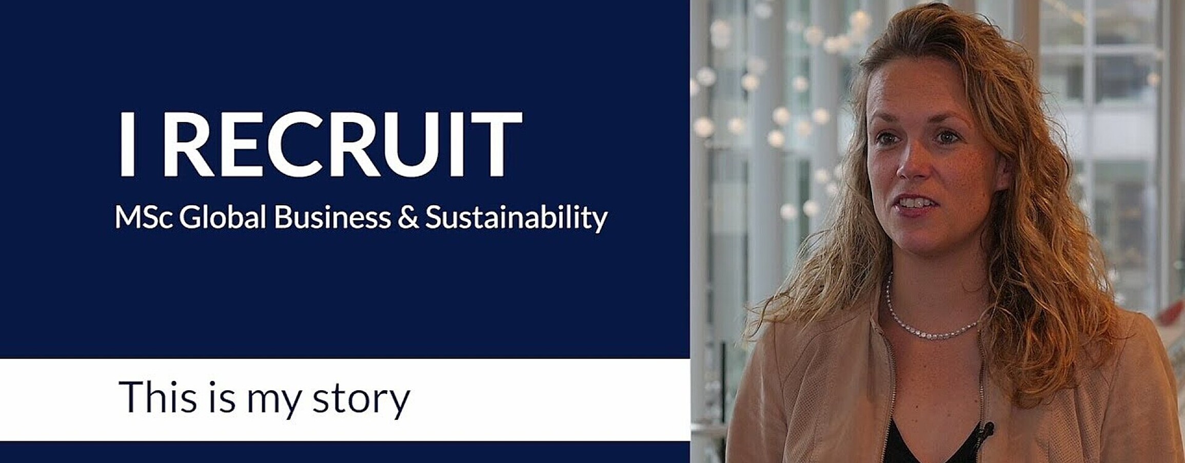 MSc Global Business & Sustainability recruiter