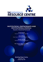 Institutions, Partnerships and Institutional Change cover