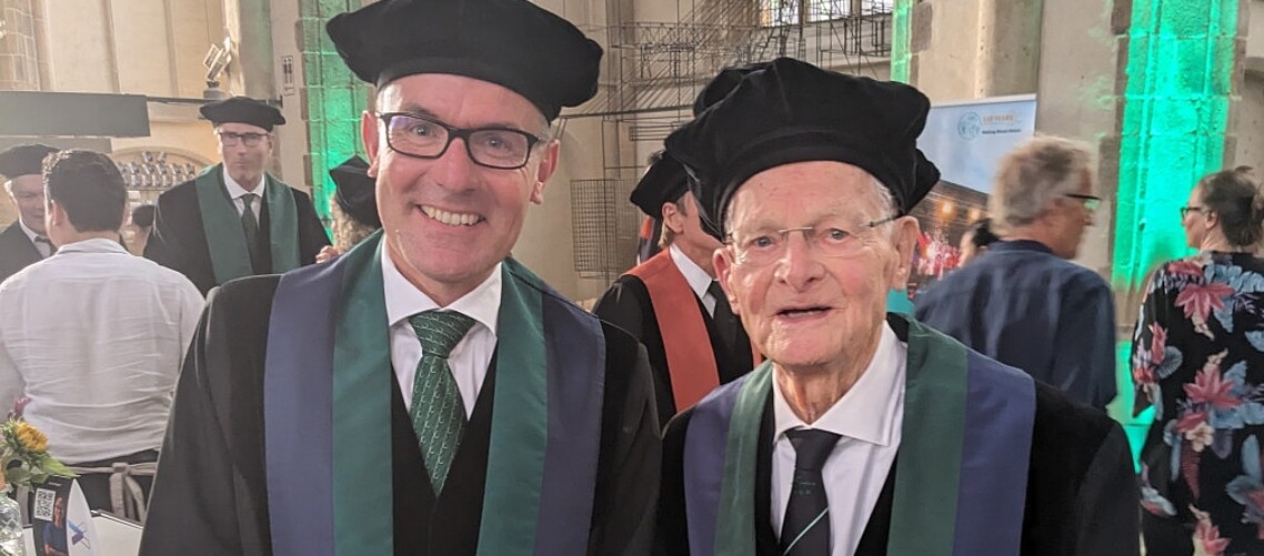 Prof. Erik van Raaij and Prof. Jan Edelman Bos in 2023
