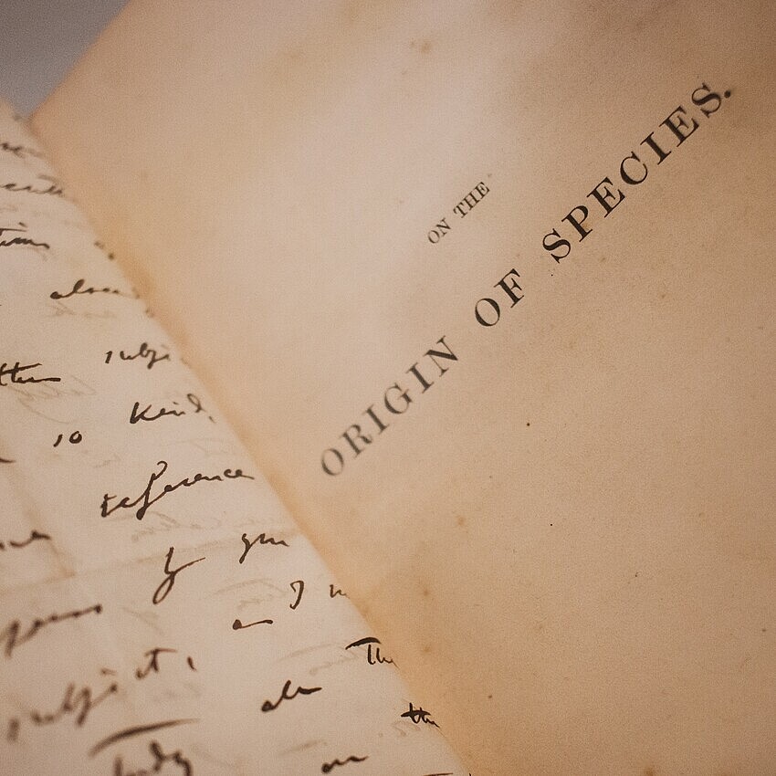 Front page of Darwin's "On the origin of species"