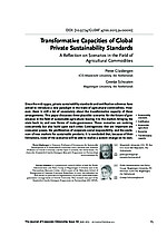 Transformative capacities of global private sustainability standards cover