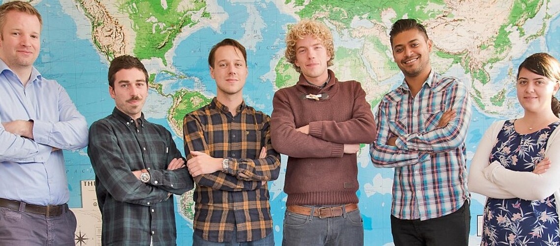 HousingAnywhere teamheads with RSM Alumnus Niels van Deuren third from the right