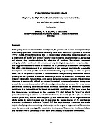Creating Partnering Space cover