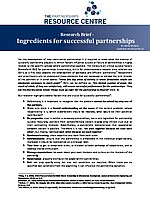 Ingredients for successful partnerships cover