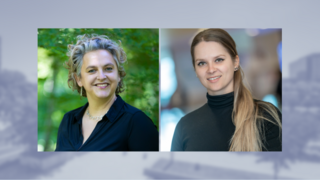 Prof. Tine De Moor (L), Dr Fijnanda van Klingeren