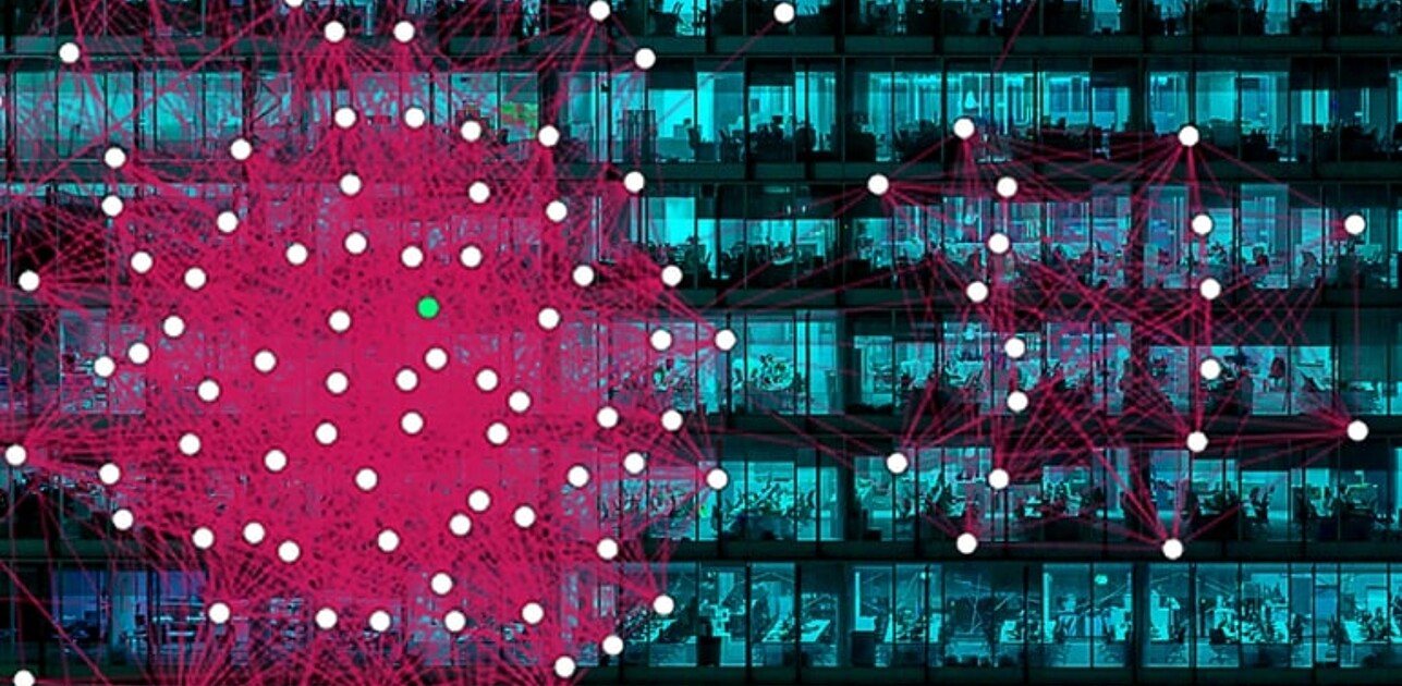 dynamic representation of how behaviors may spread through social networks