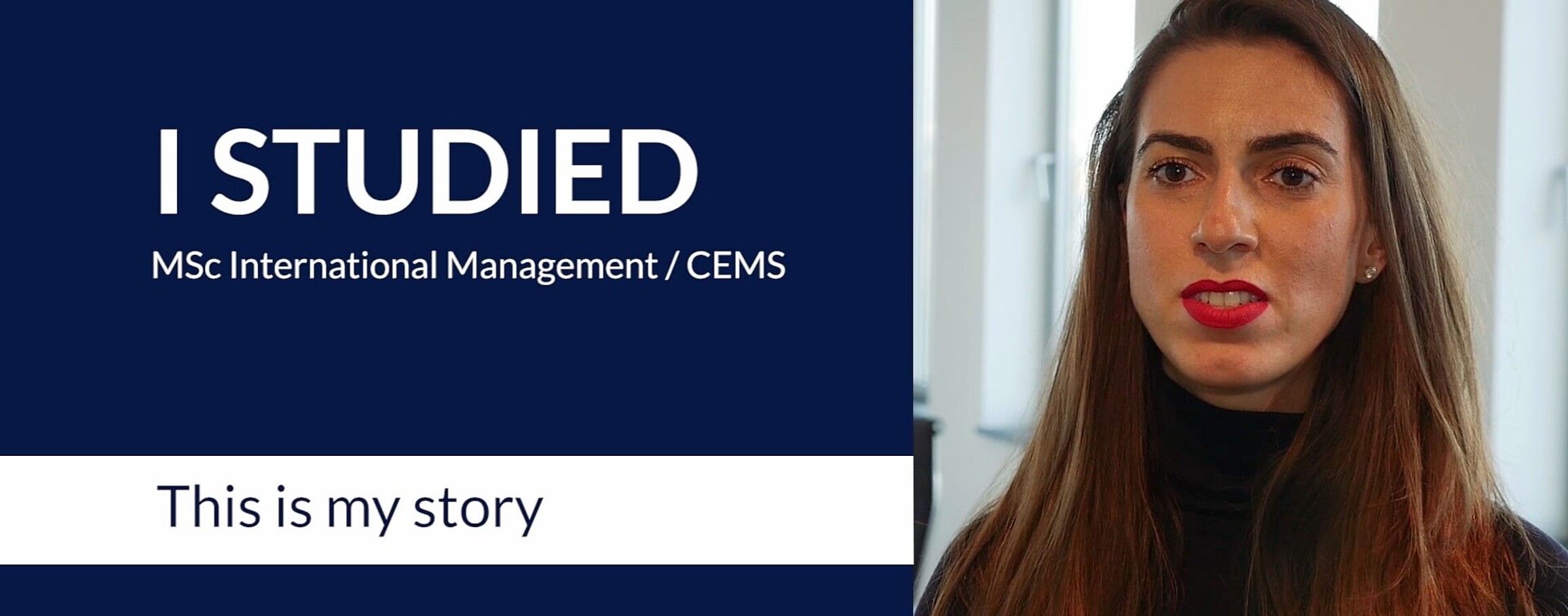 An alumna talks about the CEMS programme at RSM