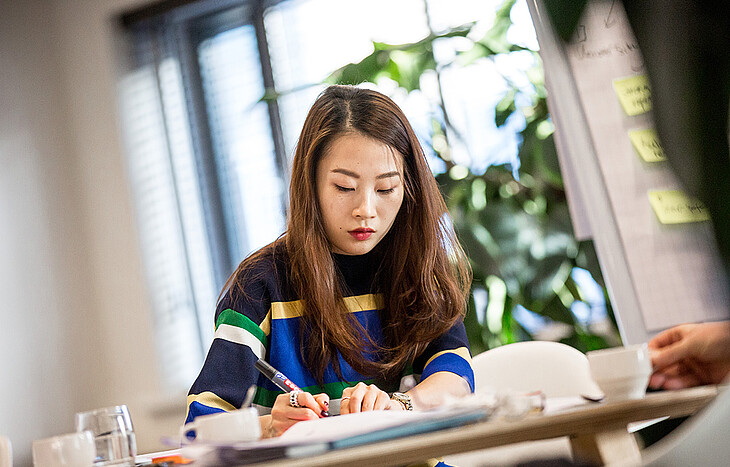 Woman in classroom