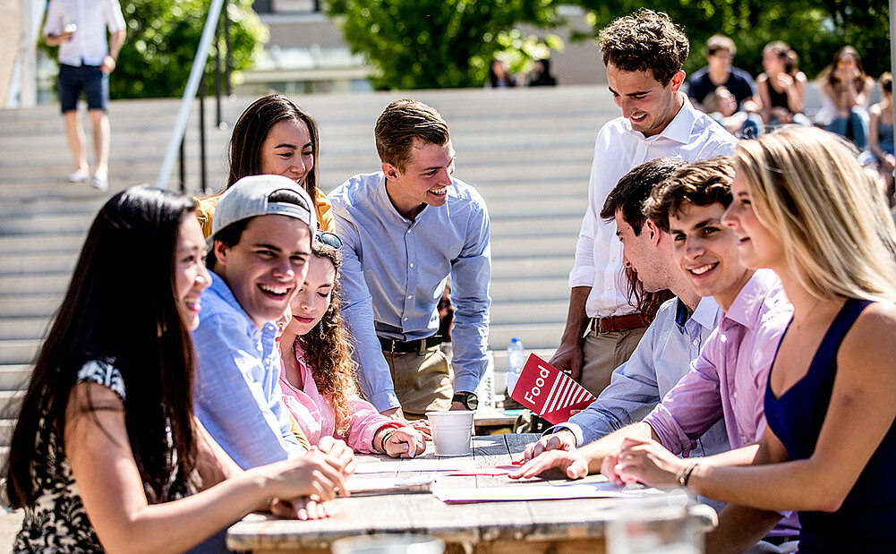 Students on campus