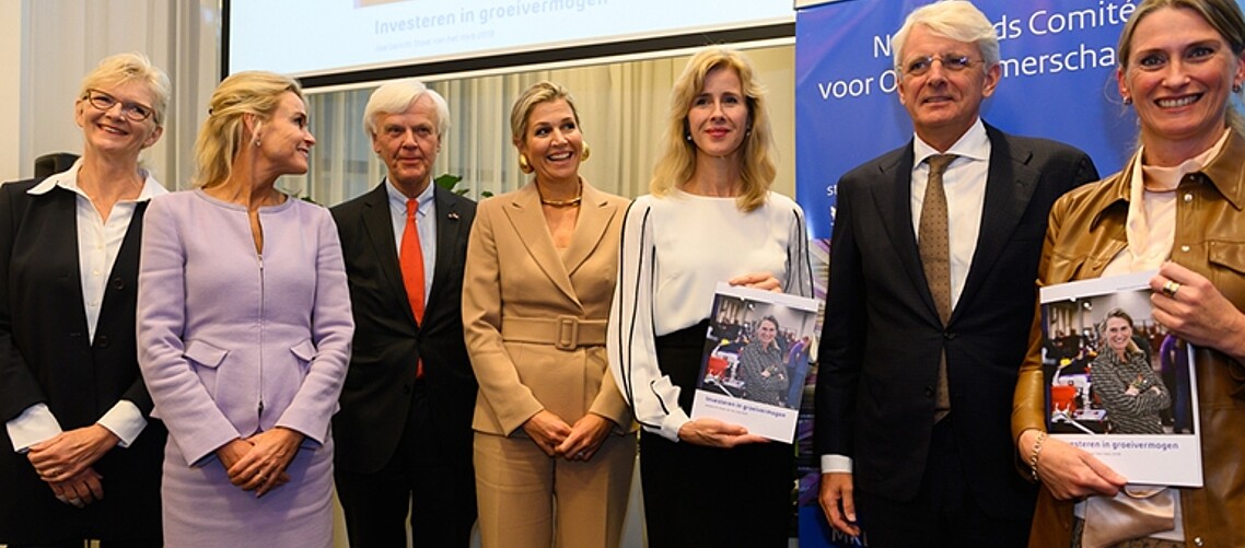 Queen Maxima was at the presentation of the Dutch Committee of Entrepreneurship&#039;s annual report