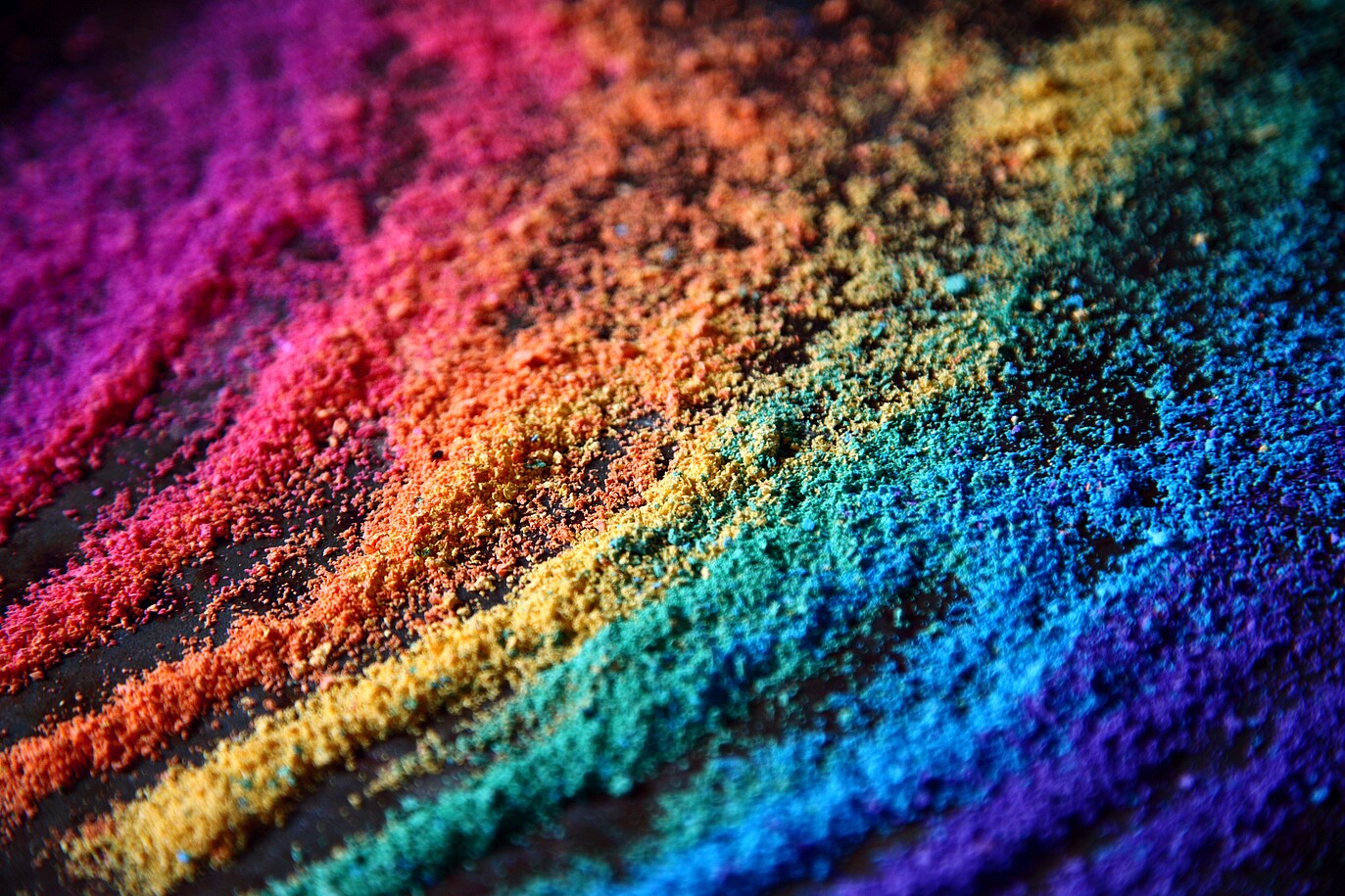 rainbow coloured sand